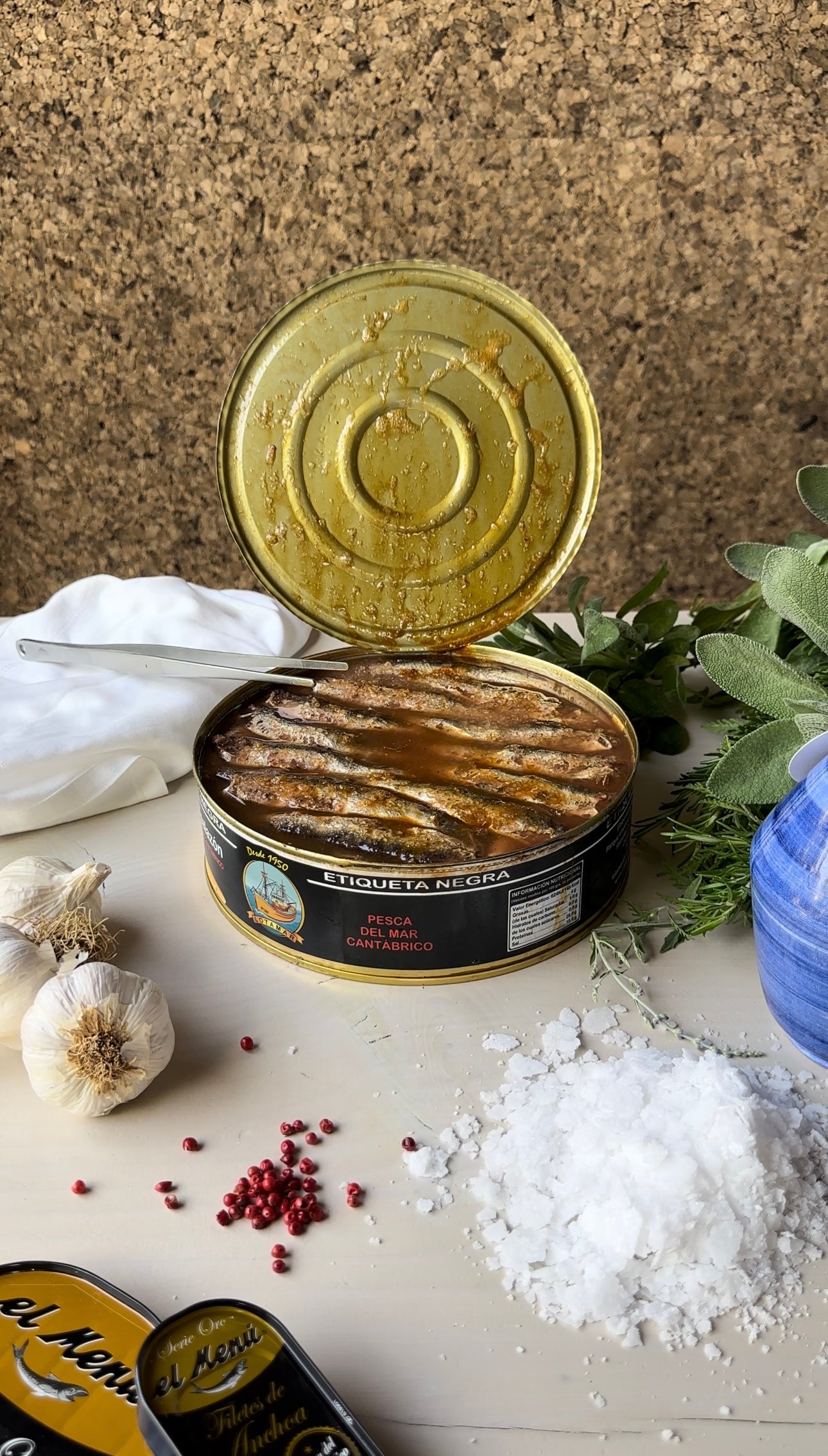 Salted anchovies from Cantabria, 2.5 kg