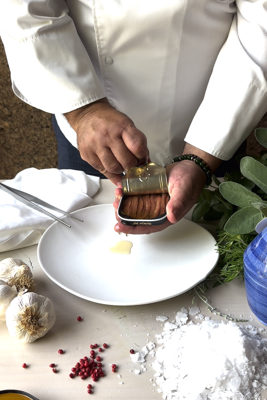 El Menù Filetti di acciughe del Cantabrico in olio di oliva SERIE ORO 74 g