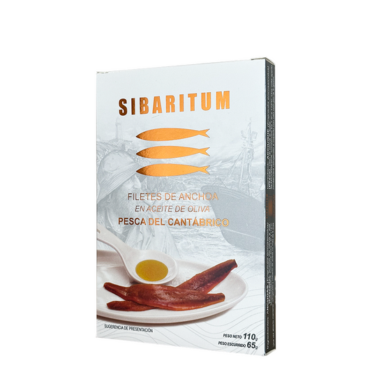 SIBARITUM 12-17 Filetti di acciughe del Cantabrico in olio di oliva 110 g