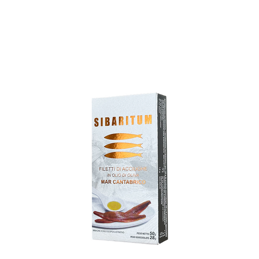 SIBARITUM 8-10 Filetti di acciughe del Cantabrico in olio di oliva 50 g