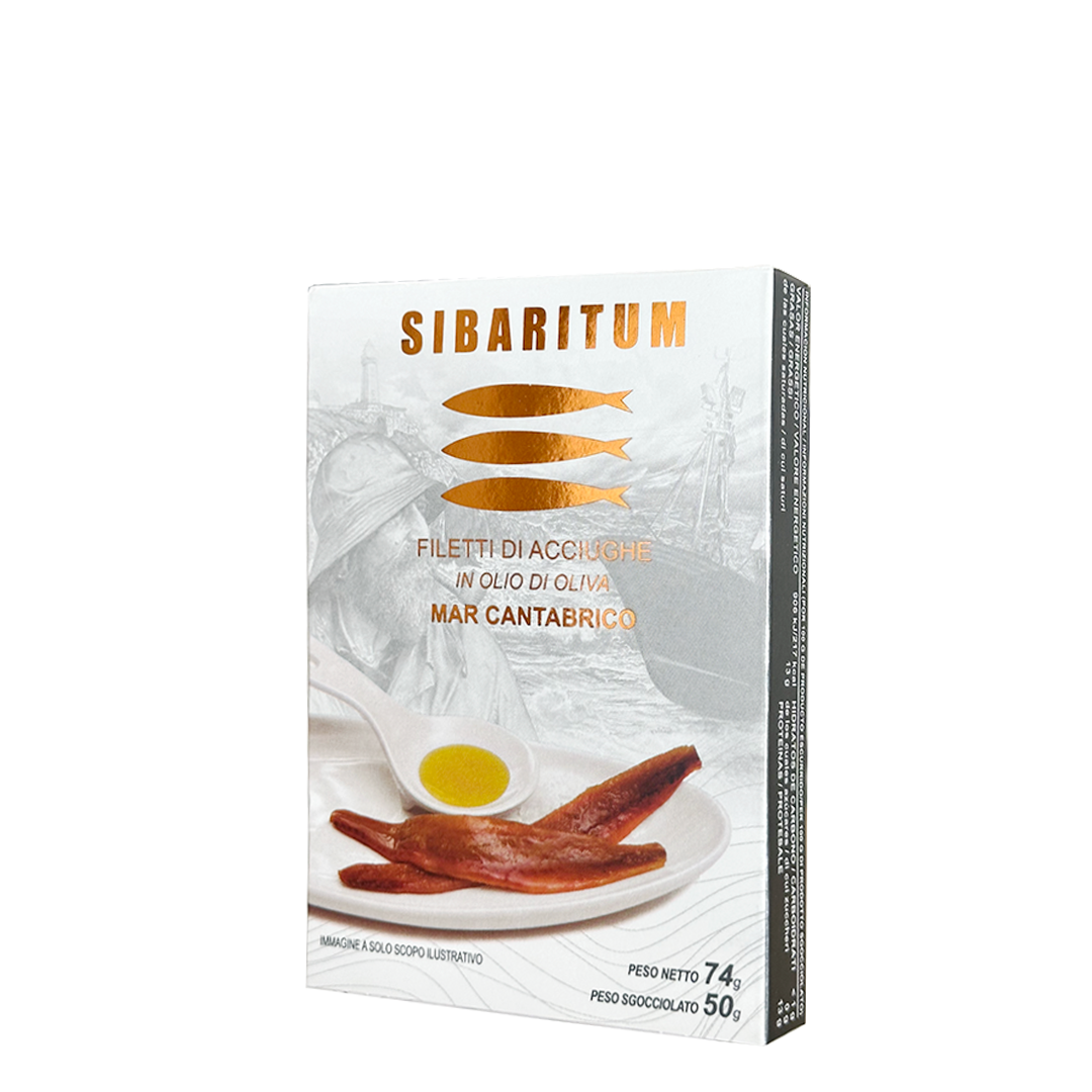 SIBARITUM 11-13 Filetti di acciughe del Cantabrico in olio di oliva 74 g